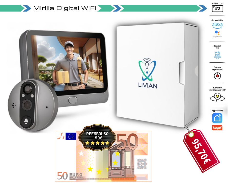 Oferta Mirilla Digital Livian con Reembolso